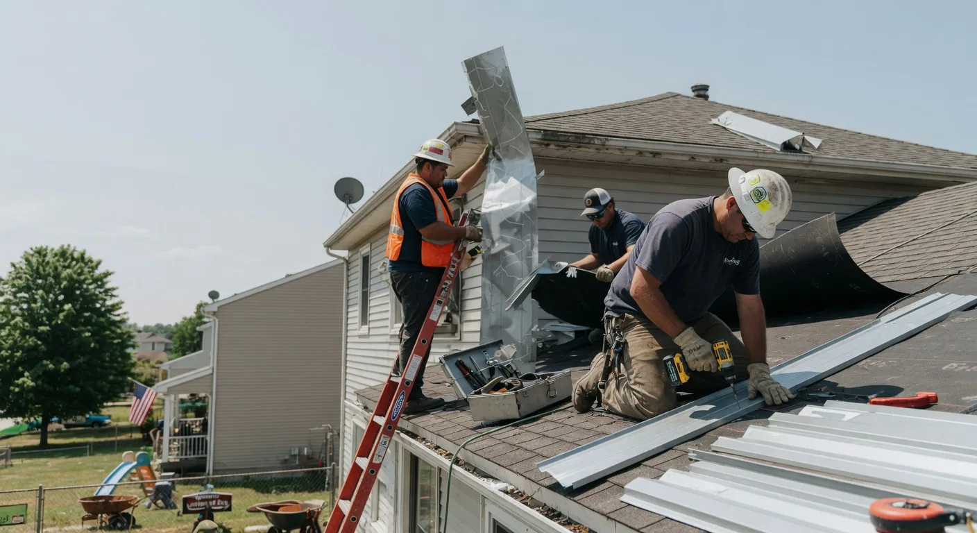 Storm Damage Metal Roof Repair in Brooksville, ME
